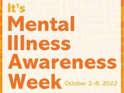 Box saying "It's Mental Illness Awareness Week"